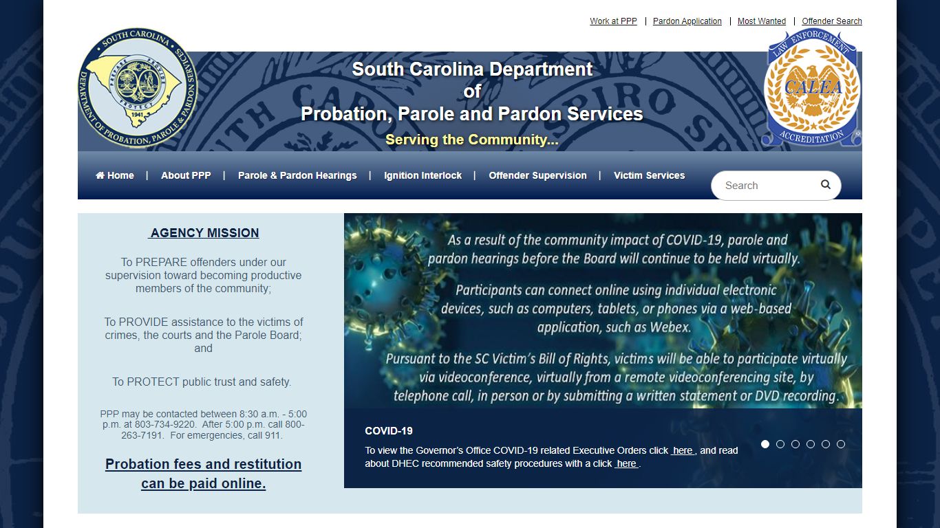 SC Department of Probation, Parole and Pardon Services